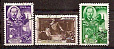 СССР, 1949, №1395-97, День радио, серия из 3-х марок, (.)...-миниатюра